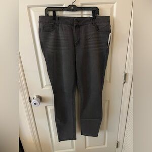 dressbarn Dark Gray Skinny Jeans